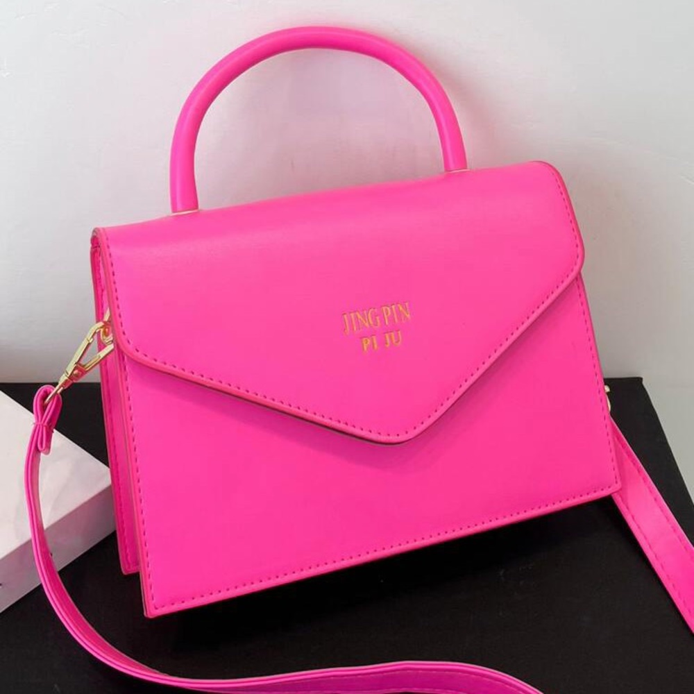 COPY - Neon Pink Top Handle Satchel Bag